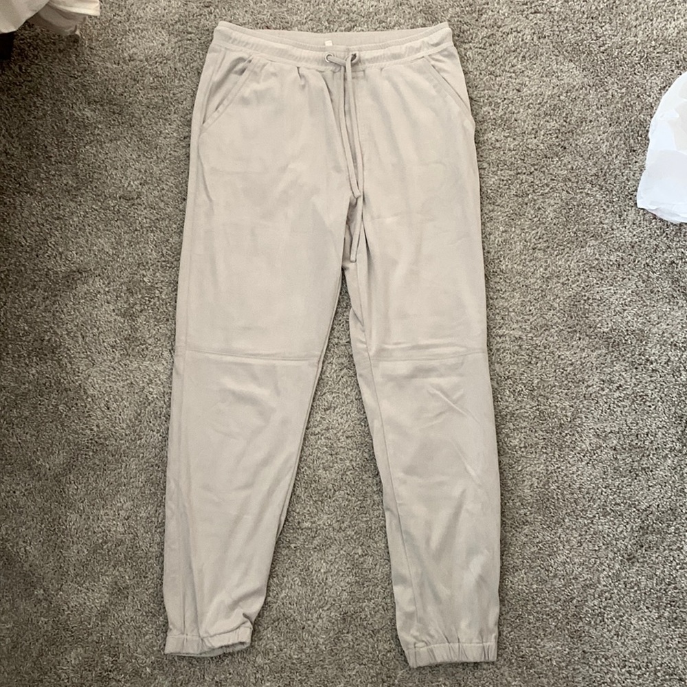 Suede pants